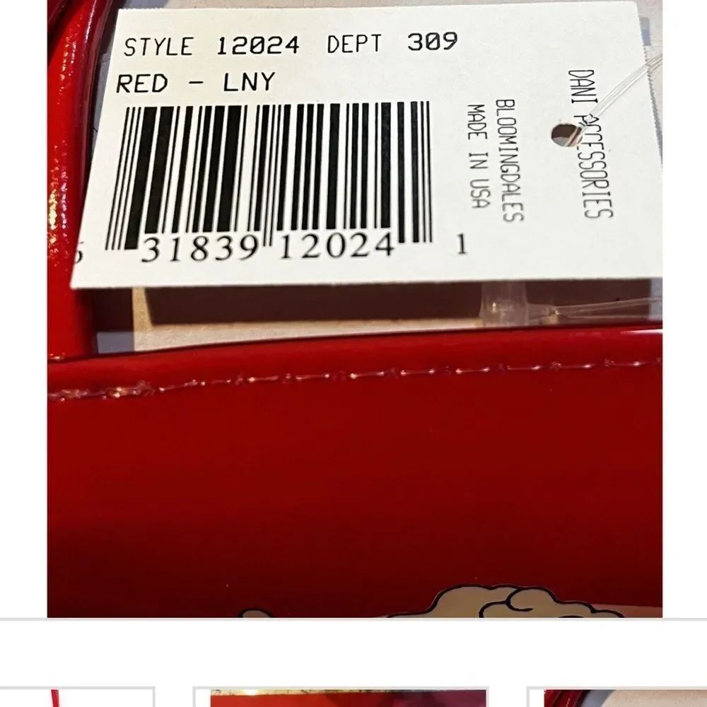 Red Designer Tote Bag - Picture 3 of 9